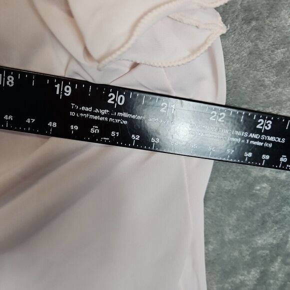 SHADOWLINE Lg Pink Embroidered Bed Jacket Top Lingerie Silky Nylon Vintage - Picture 6 of 11